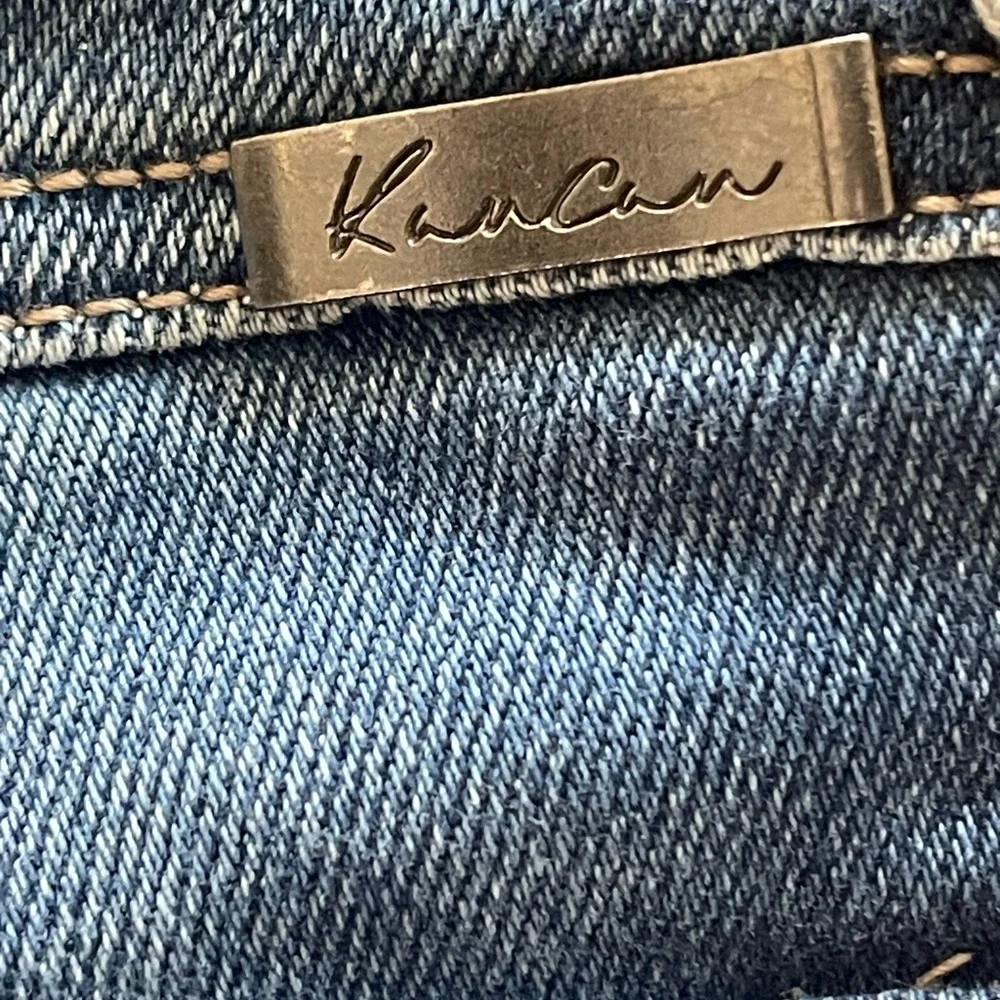 Blue Distressed Womens Jeans - Picture 4 of 8